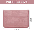 Miniatyrbillede 2 af 5: Krokodille-mønstret Kunstlæder Flap Style Taske, 13 tommer Laptop Stativ Sleeve Case, Laptop beskyttende etui
