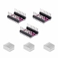 Miniatyrbillede 7 af 8: 3 stk. Trinmotor Driver Modul 4-lags PCB 3D Printer Tilbehør DRV8825 til StepStick