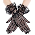 Miniatyrbillede 2 af 8: 1 par Dame Lace Handsker Elegante Korte Handsker Håndtering Sommer Handsker til Bryllup Middagsfester