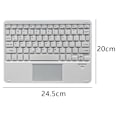 Miniatyrbillede 2 af 5: Ultra-tynd trådløst Bluetooth-tastatur med touchpad - Universelt genopladeligt tastatur til iPad iOS Android Windows-enheder