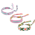 Miniatyrbilde 1 av 5: 3 stk Armbånd Flettet Kvast Bangles Boho Smykker for Kvinner, Vennskapsarmbånd for Kvinner Jenter