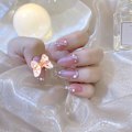 Pikkukuva 3 / 5: 6 kpl Aurora Magic Resin -kynsiporaa jousella tanssivan perhosen kynsikoristeilla