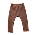 Miniatyrbild 1 av 5: Baby Leggings, enkla byxor med stor rumpa för pojkar och flickor, höst- och vinterkläder (Mörkbrun)