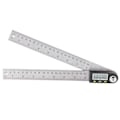 Miniatyrbillede 2 af 8: Digital Vinkelmåler LED Display Rustfrit Stål Metrisk Imperial 360° Måler 200mm
