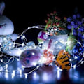 Miniatyrbild 3 av 7: Vattentäta LED-slingor, 16,4 Ft/50 LEDs Fairy String Lights Starry, Batteridrivna String Lights för inomhus- och utomhusdekoration Bröllopshem
