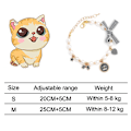 Miniatyrbillede 5 af 8: Hunde- og Katteperle Halskæde Bling Tilbehør Bånd Kærlighed Charm Vedhæng Kæledyr Hvalp Smykker til Hunhvalp Chihuahua Yorkie Justerbar Håndlavet