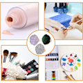 Miniatyrbillede 5 af 5: 3 stk. Harpiks Neglekunst Paletter med Justerbare Fingerringe, Tegning Neglefarve Palette Neglekunst Værktøj