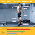 Miniatyrbild 8 av 8: Hopprep, Digital Viktad Replös Hopprep, Justerbar Sladdlös Hopprep för Hemmafitness Träning för Kvinnor Män