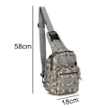 Miniatyrbilde 2 av 5: Justerbar Sling Bag for Utendørs - Menn og Kvinner med Glidelåslommer, for Hiking, Reiser, Løping, Sykling
