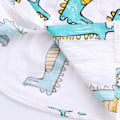 Miniatyrbild 1 av 5: Pojkdräkt Set Kortärmad Skjorta Shorts Cartoon Djur Mönster Barnkläder Set Ljusgrön 110cm/43.3in