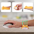 Miniatyrbild 5 av 5: 2 st djurformade handledsstöd Söta handledsstöd lämpliga för mus Datorhandledsstöd lämpligt för skrivbord långsamt stigande PU-musmatta