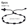 Miniatyrbillede 2 af 5: 6 Justerbare Knudrede Armbånd Amulet Venskab Beskyttelses Armbånd til Kvinder og Teenagere