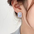 Miniatyrbillede 3 af 5: Sølv studs øreringe søde temperament øreringe feminin tide blid matchende øreringe
