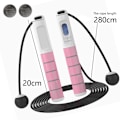 Miniatyrbilde 2 av 5: Hoppestang med teller for trening, justerbar ledningsfri hurtighoppestang