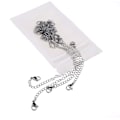 Miniatyrbild 7 av 7: 8 st rostfritt stål halsband förlängare armband förlängare förlängningskedjeset 4 olika längder: 6 tum 4 tum 3 tum 2 tum