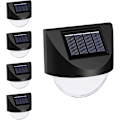 Miniatyrbild 1 av 7: Solar Fence Lights，4Pack Wireless Ip65 Waterproof Solar Deck Lights Solar Step Lights Utomhuslampor för uteplats, trappor, stolpe, pool, bakgård och