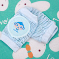 Miniatyrbild 8 av 8: Baby Toddler Kryp Skyddande Knäskydd Mjuka Andningsbara Mesh Knäskydd 2 Par Blå