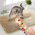 Miniatyrbild 5 av 5: 4 st katt leksak catnip kudde interaktiv katt leksak söt mönster inomhus kattunge katt