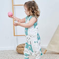 Miniatyrbillede 4 af 8: Sommertynde baby-onesies, bomuldsbaby-anti-spark-tæppe, børnevest-sovepose med fødder