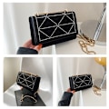 Miniatyrbillede 3 af 5: Kvinders Crossbody Tasker Mode Kæde Tasker Klassisk Afslappet Clutch Skuldertasker