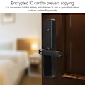 Miniatyrbild 8 av 8: Smart Dörrlås Wifi Bluetooth IC-kort Tillfälligt Lösenord APP Fjärrlåsning Stöldskydd för TUYA Hem Kontor