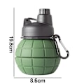 Miniatyrbild 2 av 5: Konst Clip-On Hopfällbar Silikonvattenflaska för Barn