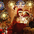 Miniatyrbild 5 av 7: Fairy String Lights Julbelysning, 120 LED 8 lägen Dimbara String Fairy Lights med fjärrkontroll, Vattentät Koppartråd Dekorativ Hängning