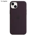 For iPhone 14 Liquid Silicone Case with MagSafe Compatibility Protective Case with Popsocket Dark [TT] Dark Purple