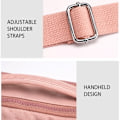 Miniatyrbild 4 av 7: Multifunktionell Crossbodyväska Bältesväska för Kvinnor Fanny Pack Cross Body Väska Trendig Midjeväska med Justerbar Rem för Vandring Promenader Cykling Resor
