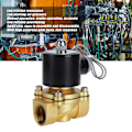 Miniatyrbillede 8 af 8: Messing Elektrisk Solenoidventil Følsom Respons Normalt Lukket Luftventil til Automatisering Udstyr AC220V