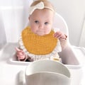 Miniatyrbilde 4 av 5: Baby Smekker for Jenter Reverserbare Boho Dobbeltlags Bomulls-Smekker med Nylon Hodebåndsett