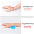 Miniatyrbillede 2 af 5: Ergonomisk silikone håndledsmusmåtte, transparent håndledsmåtte, hjerteformet gennemsigtig kølig håndpude