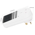 Miniatyrbilde 4 av 6: LCD Digital Programmerbar Uttak Timer Plugg Sokkel Plugin Timer for Elektrisk Apparat UK 230V