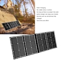 Miniatyrbillede 7 af 8: Foldbar Solpanel 4 Fold Vandtæt Bærbar Solpanel Batterilader til Camping Klatring Cykling 80W 18V