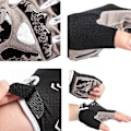 Miniatyrbild 8 av 8: Premium Läder Träningshandskar för Kvinnor & Män - Vadderade Viktlyftningshandskar med Halkskydd - Gymhandskar för Viktlyftning, Kettlebell, Gym