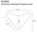 Pikkukuva 2 / 5: Vauvan Bandana-liinat, 10 kpl, Pojille, Tytöille, Unisex, Hampaiden puhjetessa ja syljentäessä
