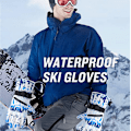 Miniatyrbild 4 av 5: Skidhandskar Herr Snöhandskar för Män Kvinnor Vattentäta Snowboardhandskar Vinter Varma