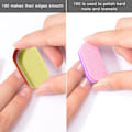 Miniatyrbilde 4 av 6: Mini Neglefiler Blokk, 100/180 Grit Svamp Neglebuffere for Akrylnegler, Buffing Blokk Dobbeltsidig for Manikyrverktøy