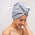 Miniatyrbild 3 av 5: Mikrofiber Hårhanddukspaket - 3-pack Snabbtorkande Hårhanddukar, För Män och Kvinnor