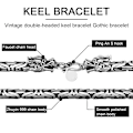 Miniatyrbillede 3 af 5: Armbånd i rustfrit stål Byzantinsk kæde armbånd til mænd kvinder drenge vandtæt