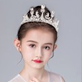 Miniatyrbillede 5 af 5: Rhinestone Prinsesse Pandebånd - Krystal Bryllups Tiara til Fødselsdag Cosplay Kostumer Hårtilbehør