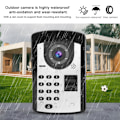 Miniatyrbild 1 av 8: 7 tum LCD IP Fingeravtryckslösenord Fjärrkontroll IR Video Smart Dörrklocka Monitor Intercom (EU-kontakt)