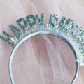 Miniatyrbilde 4 av 5: Fødselsdagspike Tiara Hodebånd Hodepynt Jenter Fest Hårtilbehør