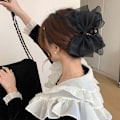 Miniatyrbild 4 av 5: Hårklämma, starkt grepp med rosett, halkfri trendig hårklämma, modeaccessoarer för hår