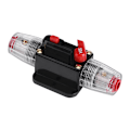 Miniatyrbillede 1 af 2: DC12V-24V Bilkredsløbsafbryder Nulstilling Inline Sikring Inverter Audio/Video System Beskyttelse (50A)
