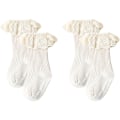 Miniatyrbillede 1 af 6: Strømper 2-pak Lace Trim og Lace Trim Strømpe, til piger