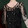 Miniatyrbillede 4 af 7: Kvindesjal i 1920'er Flapper-stil, Sequins og Perler Sjal og Wraps til Aftenskjole/Fester/Bryllup/Formelle Anledninger/Aften