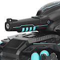 Miniatyrbilde 5 av 8: 2,4 GHz RC Tankbil 1000 stk Vannkule Sprøyting 360 Grader Roterende Fjernstyrt Lekebil
