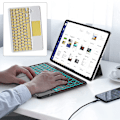 Pikkukuva 3 / 5: Ultraohutka ohjainlevyllä varustettu langaton Bluetooth-näppäimistö - Yleismaailmallinen latautuva näppäimistö iPadille, iOS:lle, Androidille ja Windows-laitteille