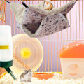 Miniatyrbillede 6 af 7: Hængende Hammock til Små Dyr, Burlegetøj til Hamster, Ferret Bunkbed